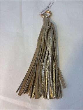 Vittoria Napoli Keyring Fob Handbag Charm Leather Tassel